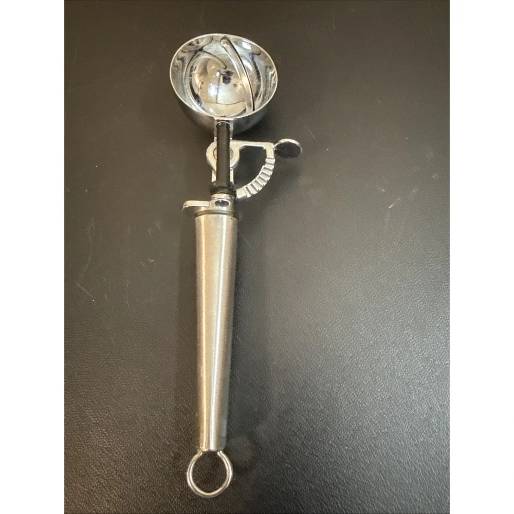 Oneida Stainless Steel Ice Cream Scoop with Trigger Release